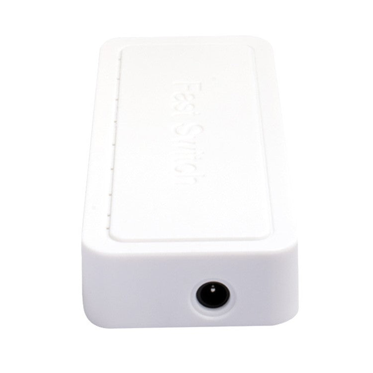 TXE059 Mini Size 8 Ports 10M / 100M Fast Ethernet Switch Smart Network Desktop Switch Power Adapter LAN Hub - EU Plug