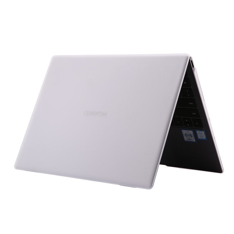 For Huawei MateBook D14 (2023) Matte Protective Cover Smooth Touch Hard PC Laptop Case - White