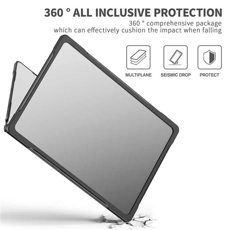 For Macbook Air 15 inch (2025) / (2024) A3114 M3 / (2023) M2 A2941 Sailor Series Laptop Case PC+TPU Anti-Scratch Notebook Cover - Transparent