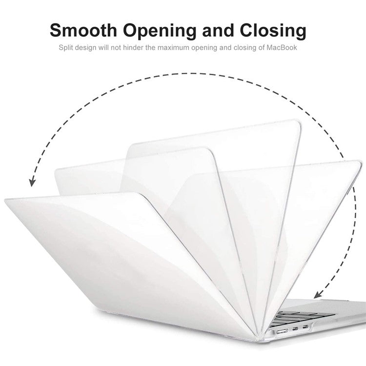 ENKAY HAT PRINCE Shockproof Case for Macbook Air 15 inch (2023) M2 A2941 / (2024) A3114 M3 Anti-Scratch Laptop Hard PC Case - Transparent