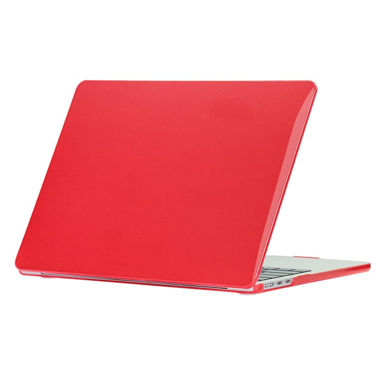 ENKAY HAT PRINCE Shockproof Case for Macbook Air 15 inch (2023) M2 A2941 / (2024) A3114 M3 Anti-Scratch Laptop Hard PC Case - Red