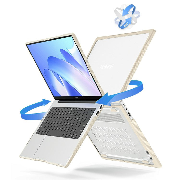 Sailor Series for Huawei MateBook 14 (2021) / (2022) / (2023) Laptop Case PC+TPU Notebook Cover - Khaki