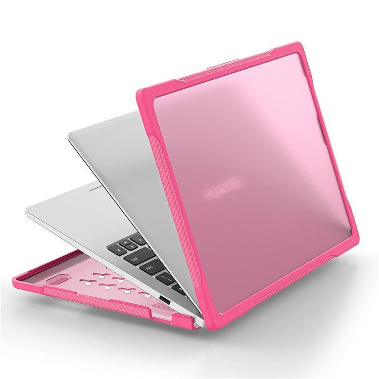 Sailor Series for Huawei MateBook D14 (2023) Case PC+TPU Anti-Cracking Protective Cover - Rose