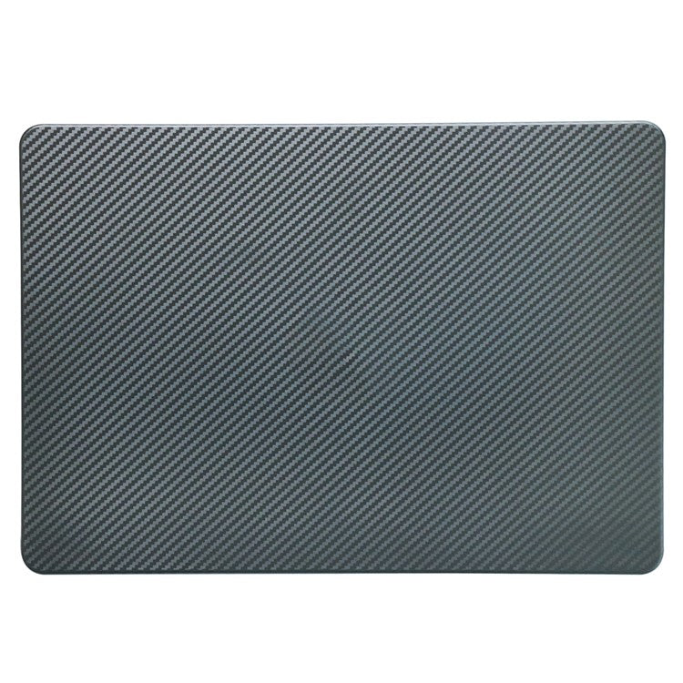 For MacBook Air 15 inch (2025) / (2024) A3114 M3 / (2023) M2 A2941 Case Carbon Fiber Texture Plastic Laptop Cover - Black