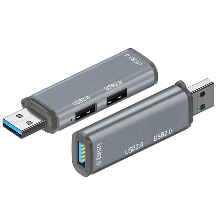 ADS-302A USB Adapter Hub to 1 X USB 3.0 + 2 X USB 2.0 Expansion Station - Grey