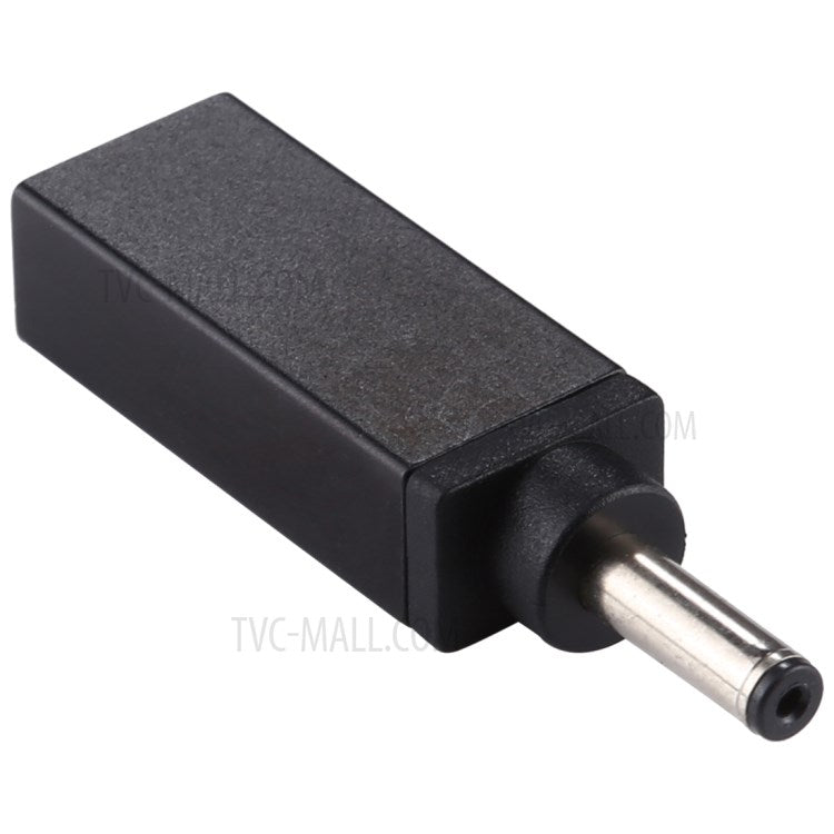 PD 19V 4.0x1.35mm Male Adapter Connector - Black