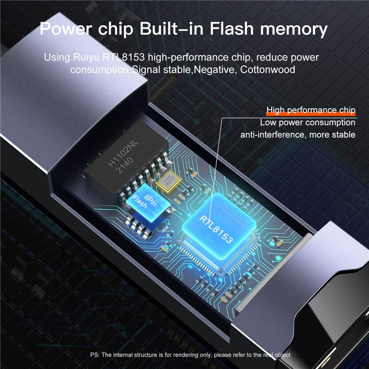 MINDPURE UR004 USB3.0 to RJ45 Gigabit Ethernet Adapter High-Speed Network Connector