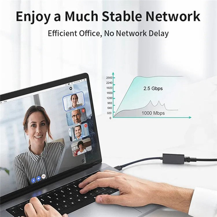 MINDPURE UR001 USB 2.0 to RJ45 100Mbps Ethernet Adapter Computer External Network Connector - White