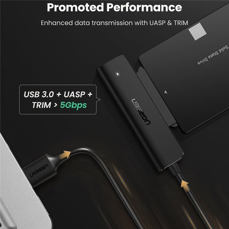 UGREEN USB 3.0 SATA Cable USB to SATA Adapter Converter for 2.5 inch External Hard Drive HDD SSD Disk
