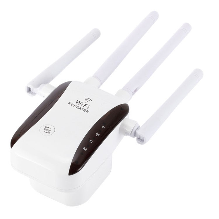 GT300 300Mbps Wireless WiFi Repeater Router 2.4/5Ghz Network Signal Amplifier with 4 Antenna WiFi Booster - EU Plug