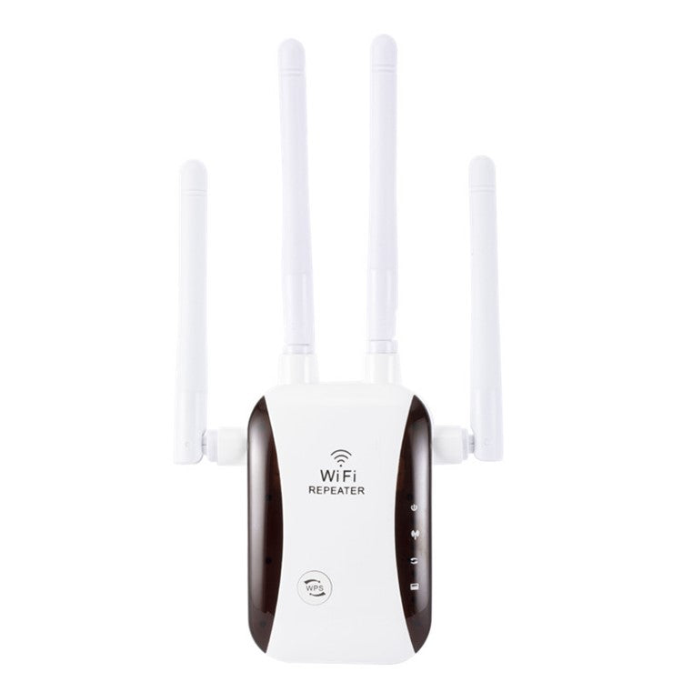 GT300 300Mbps Wireless WiFi Repeater Router 2.4/5Ghz Network Signal Amplifier with 4 Antenna WiFi Booster - EU Plug