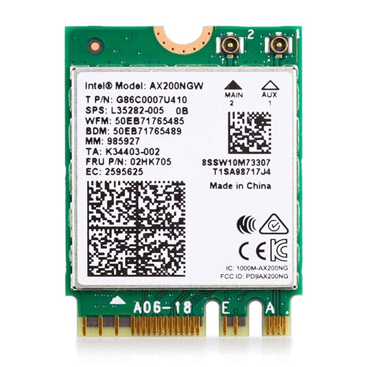 WAVLINK WS-WN675X2M-A WN675X2M WiFi 6 AX3000 M.2 Module Bluetooth 5.2 2.4GHz / 5GHz Dual Band Network Card for PC Computer