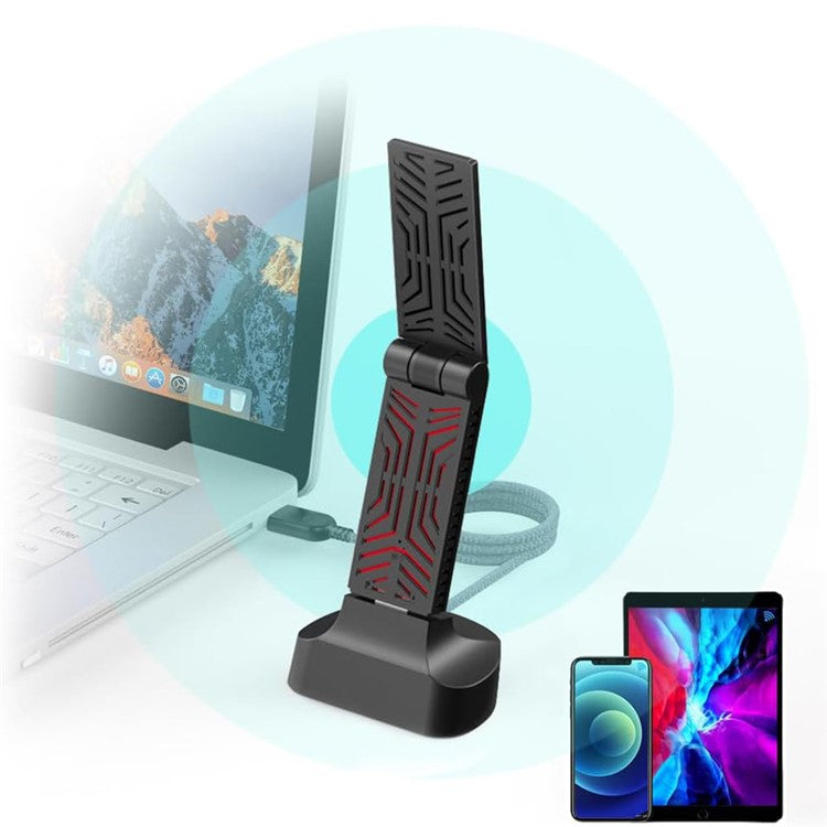 WAVLINK WS-WN690A5D-A AC1900M USB 3.0 Network Card 2.4GHz 5GHz Dual Band Wireless Adapter for PC Computer