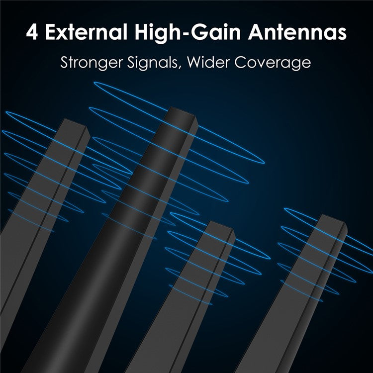 WAVLINK WS-WN693A5-A AC1900 Wireless Dual Band USB 3.0 Adapter 5G / 2.4G WiFi Network Card with External High Gain Antennas