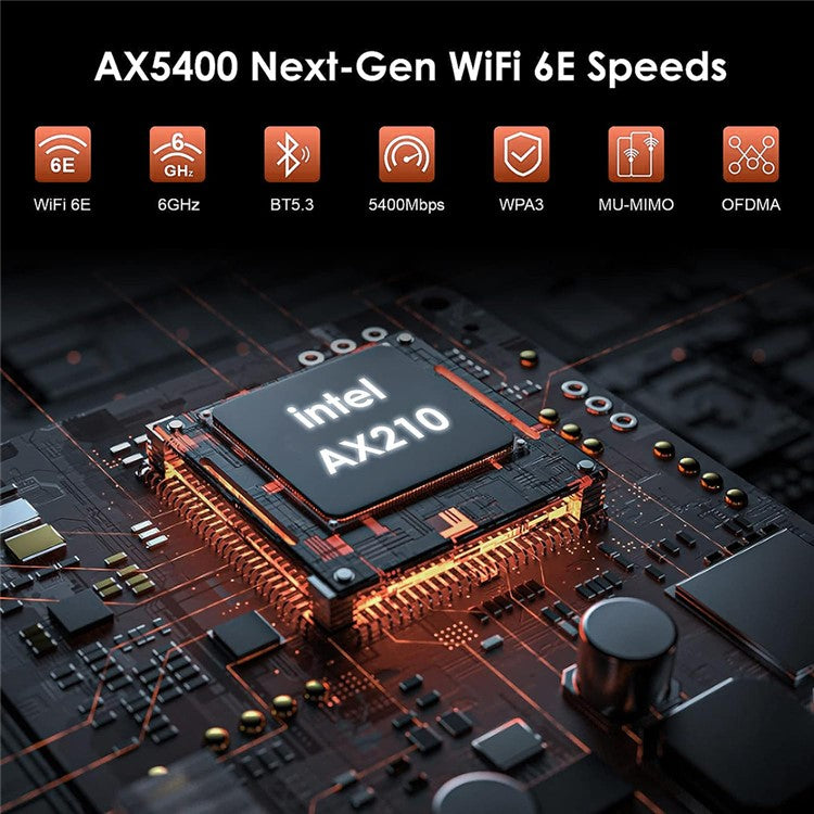 WAVLINK WS-WN675X3-PCIE-A Bluetooth 5.3 Network Card 2.4G / 5G / 6Ghz Tri-band 5400Mbps WiFi 6E PCIe Wireless Adapter