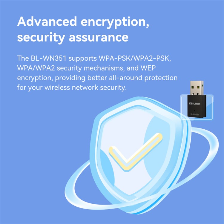 LB-LINK BL-WN351 300M USB Wireless Network Card WiFi Receiver for Desktop Computer Laptop