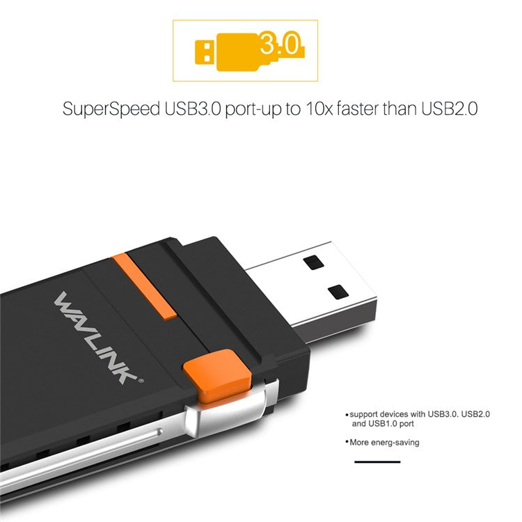 WAVLINK AC1300 WN688A3D Portable USB 3.0 WiFi Dongle 2.4G / 5G Dual Band Wireless Network Adapter