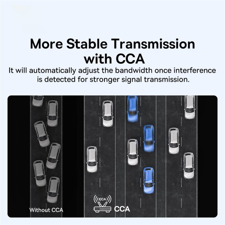 BASEUS FastJoy Series 650Mbps High Speed 2.4G / 5G Dual Band WiFi Adapter with Built-in Antenna - Black