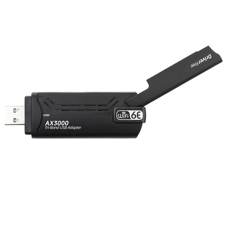 WD-AX3000 WiFi Receiver USB 3.0 WiFi6 Driver Free Wireless Network Card for Desktop PC / Laptop - Black
