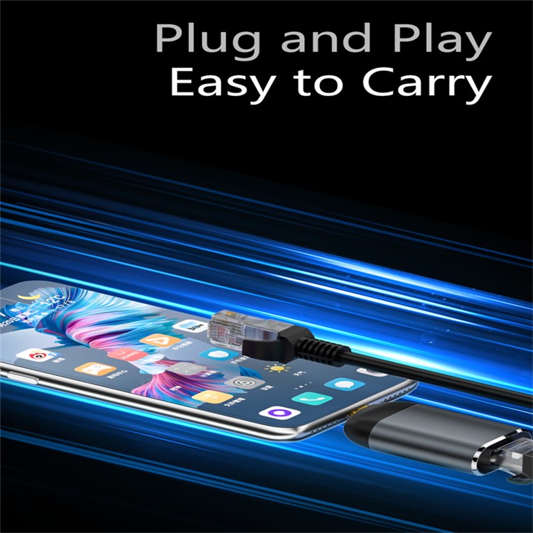 Type-C to RJ45 Ethernet Adapter 2500Mbps Gigabit LAN Network Converter for Laptop MacBook