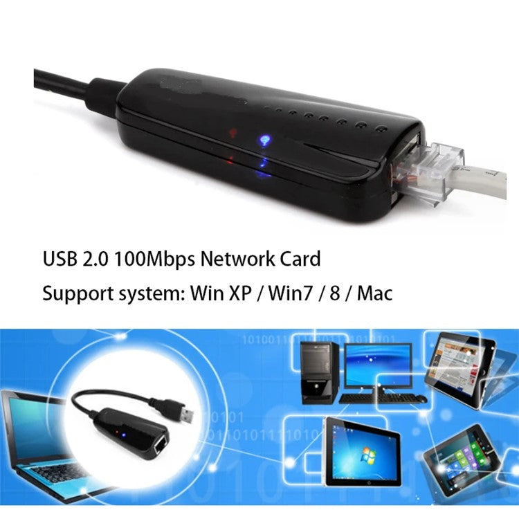 TXA041 USB to RJ45 Network Adapter Home Office 100Mbps Network Cable Connector