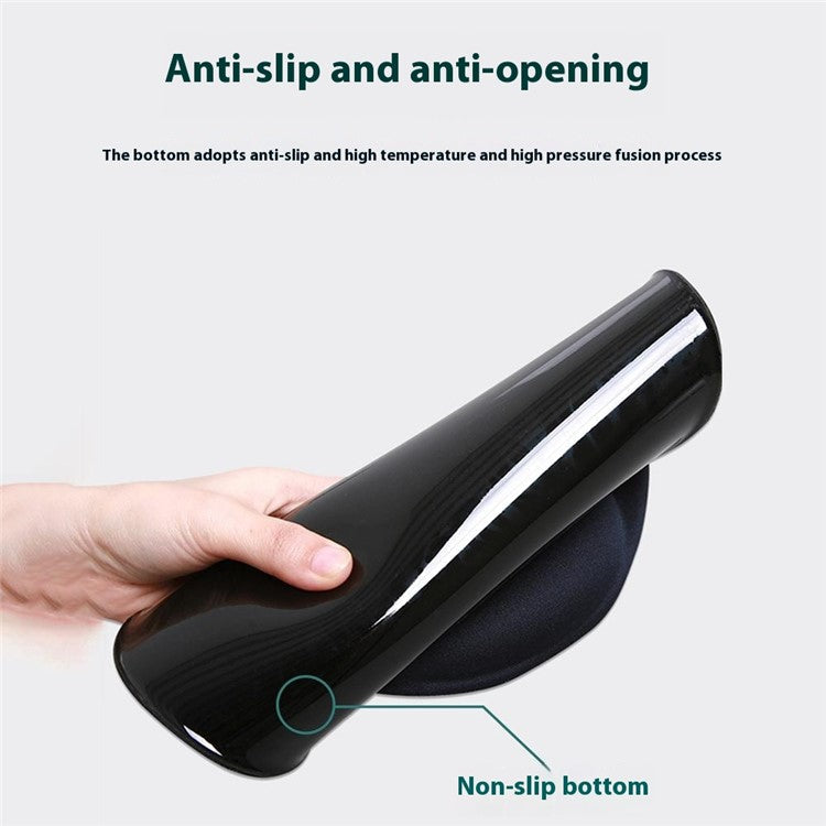 Ergonomic Memory Foam Wrist Support Mouse Pad Non-Slip Wrist Pain Relief Mousepad - Dark Blue