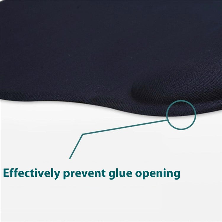 Ergonomic Memory Foam Wrist Support Mouse Pad Non-Slip Wrist Pain Relief Mousepad - Lake Blue