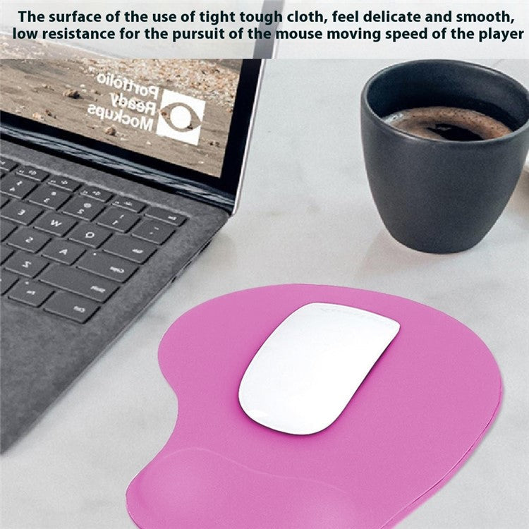 Ergonomic Memory Foam Wrist Support Mouse Pad Non-Slip Wrist Pain Relief Mousepad - Green