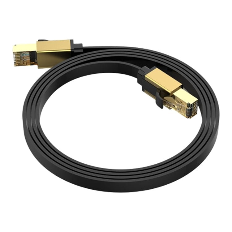 2m Cat 8 Ethernet Cable High Speed 40Gbps 2000MHz RJ45 Network Cord for Router Gaming Console - Gold