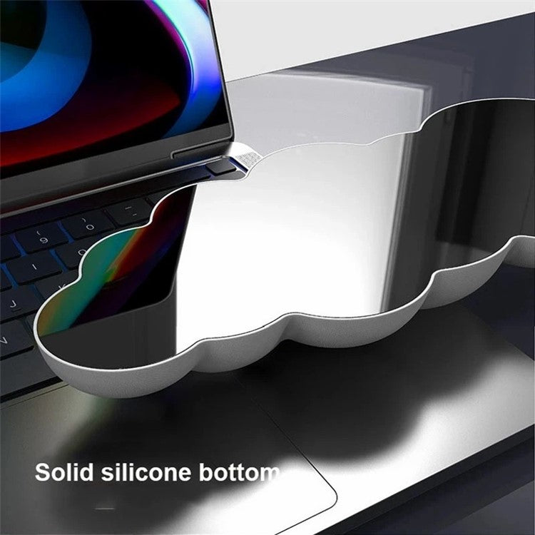 Memory Foam Keyboard Wrist Rest Pad Cloud Shape Anti-slip Wrist Support Pad - Grey