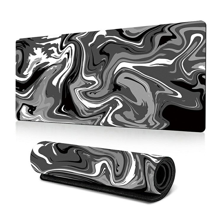 300 x 700 x 3mm Anti-Slip Desk Mouse Mat Abstract Fluid Pattern Mouse Pad - Style B