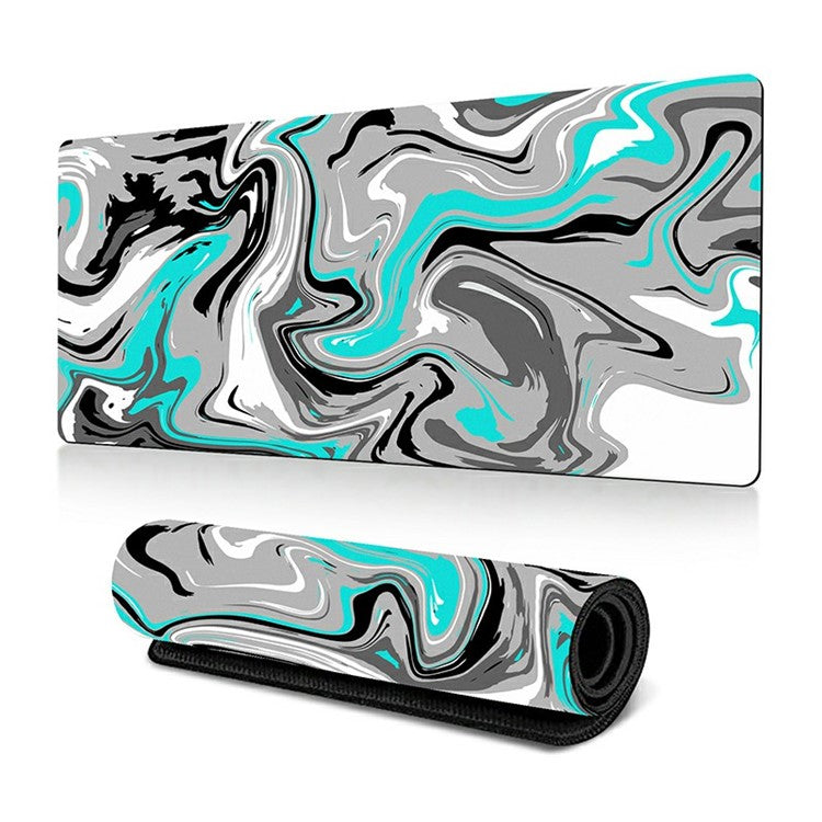 300 x 700 x 3mm Anti-Slip Desk Mouse Mat Abstract Fluid Pattern Mouse Pad - Style O