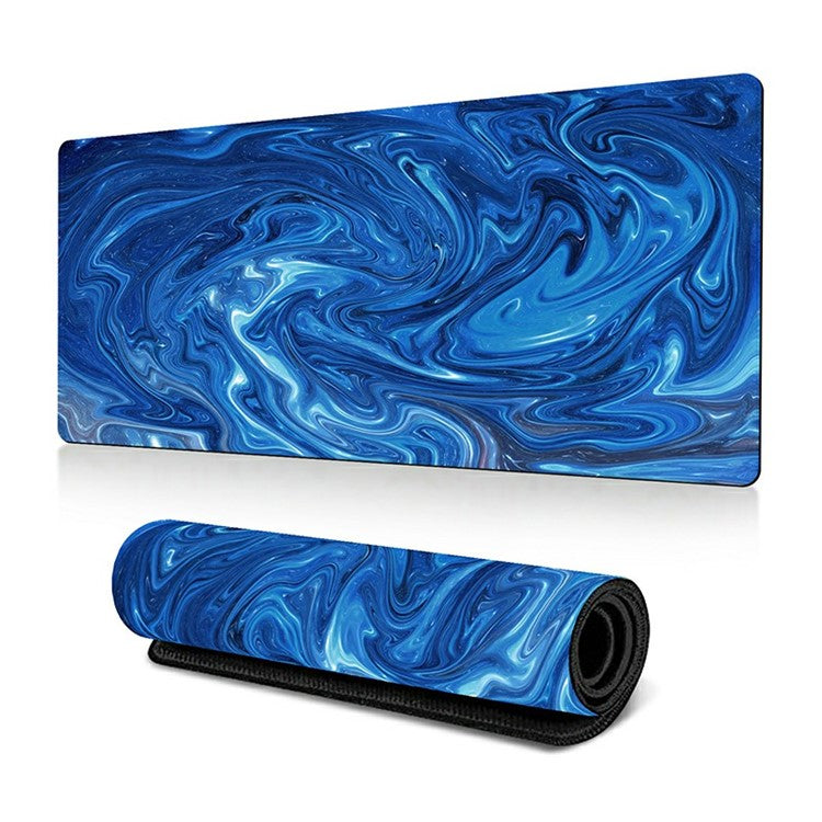 300 x 700 x 3mm Abstract Fluid Pattern Mouse Mat Non-Slip Rubber Mouse Pad - Style K