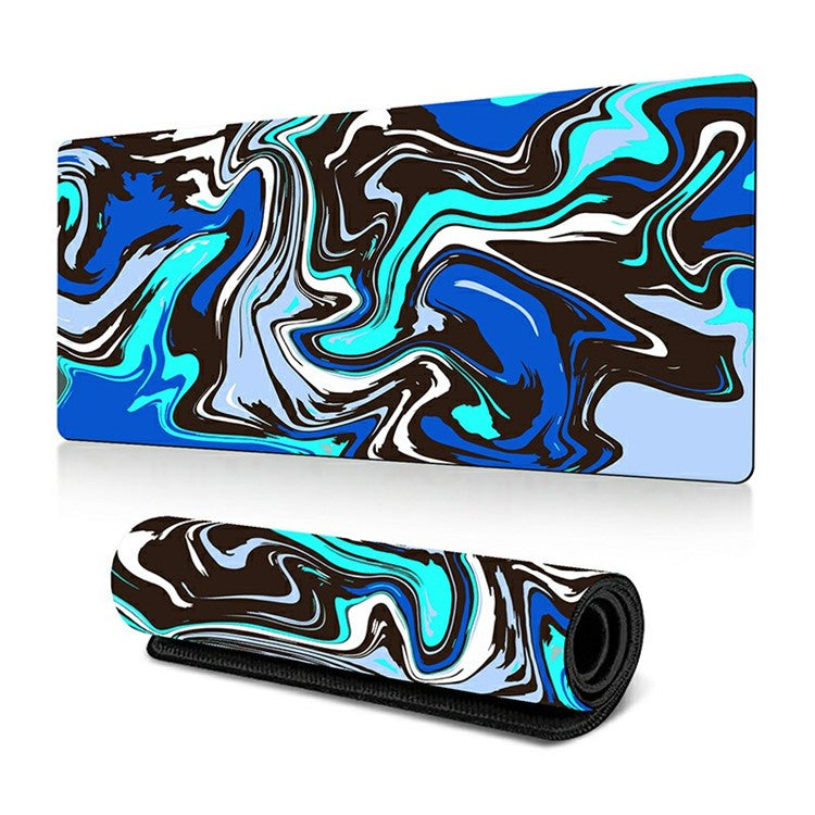 300 x 700 x 2mm Abstract Fluid Design Mouse Pad Non-Slip Rubber Mouse Mat - Style J