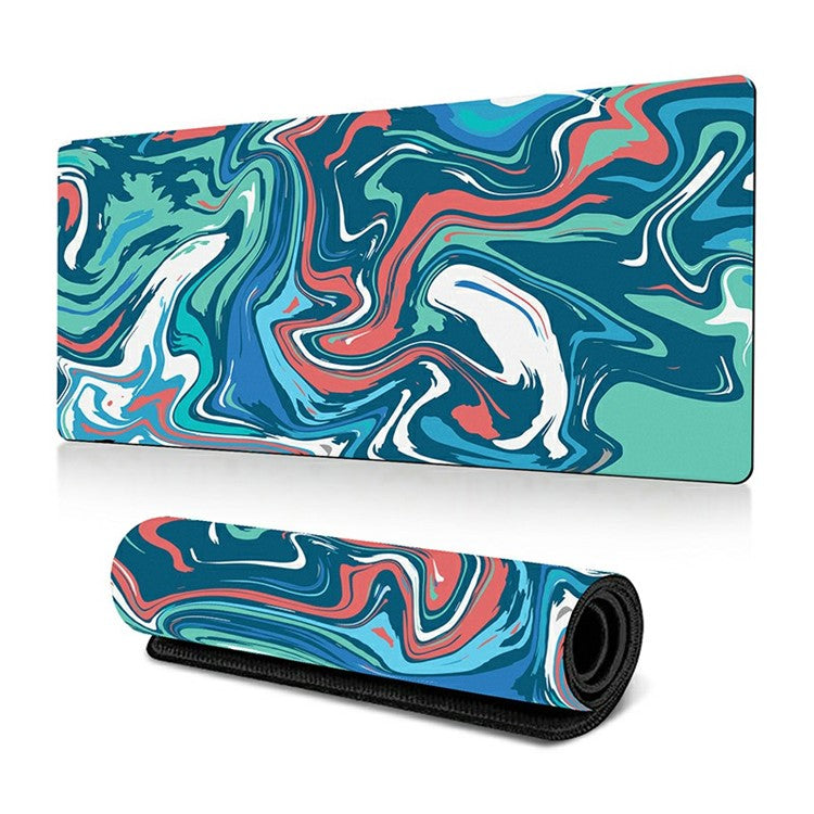 300 x 800 x 2mm Abstract Fluid Design Large Mouse Pad Anti-Slip Rubber Mouse Mat - Style G