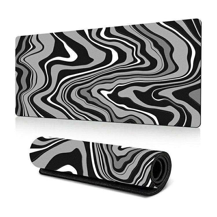 300 x 800 x 2mm Abstract Fluid Design Large Mouse Pad Anti-Slip Rubber Mouse Mat - Style S
