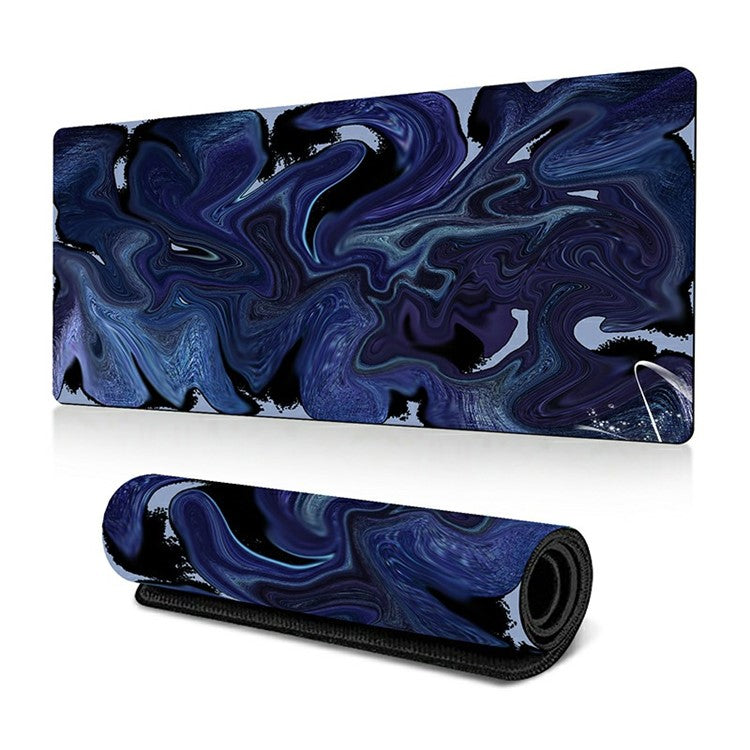 300 x 800 x 2mm Abstract Fluid Pattern Anti-Slip Mouse Pad Large Rubber Mouse Mat - Style H