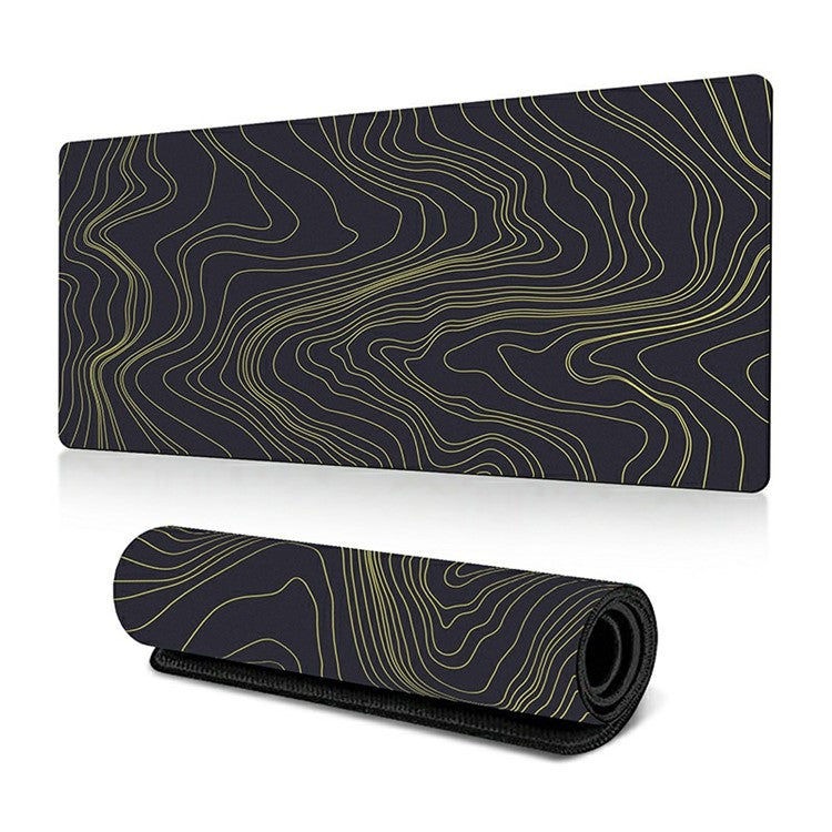 300 x 800 x 2mm Abstract Fluid Pattern Anti-Slip Mouse Pad Large Rubber Mouse Mat - Style O