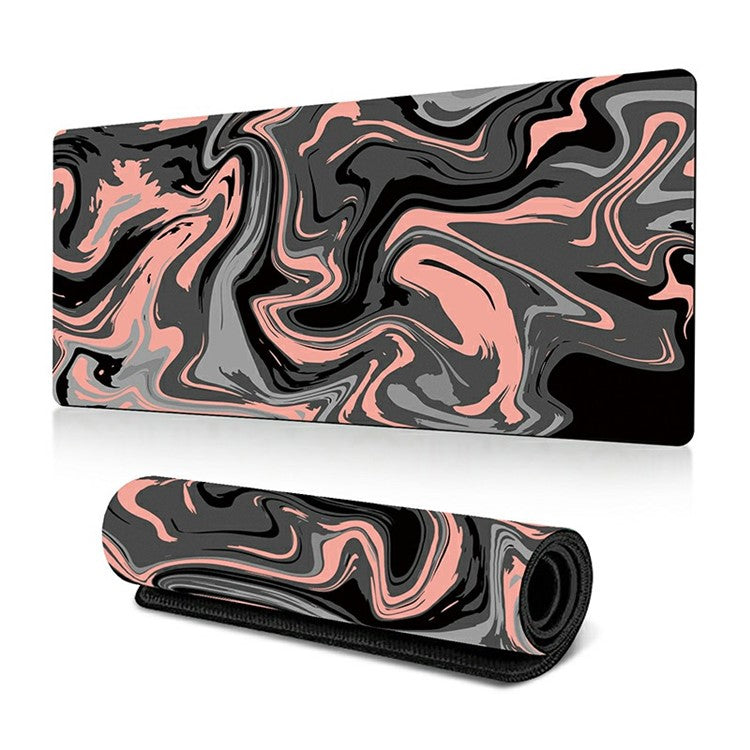 300 x 800 x 3mm Abstract Fluid Pattern Rubber Mouse Pad Large Non-Slip Mouse Mat - Style D