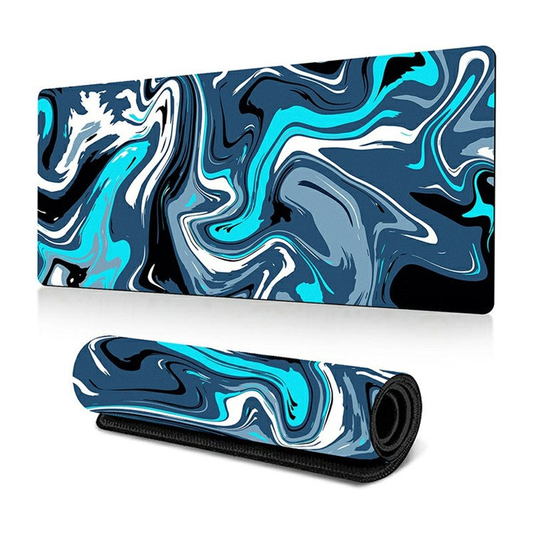 300 x 800 x 3mm Abstract Fluid Pattern Rubber Mouse Pad Large Non-Slip Mouse Mat - Style I