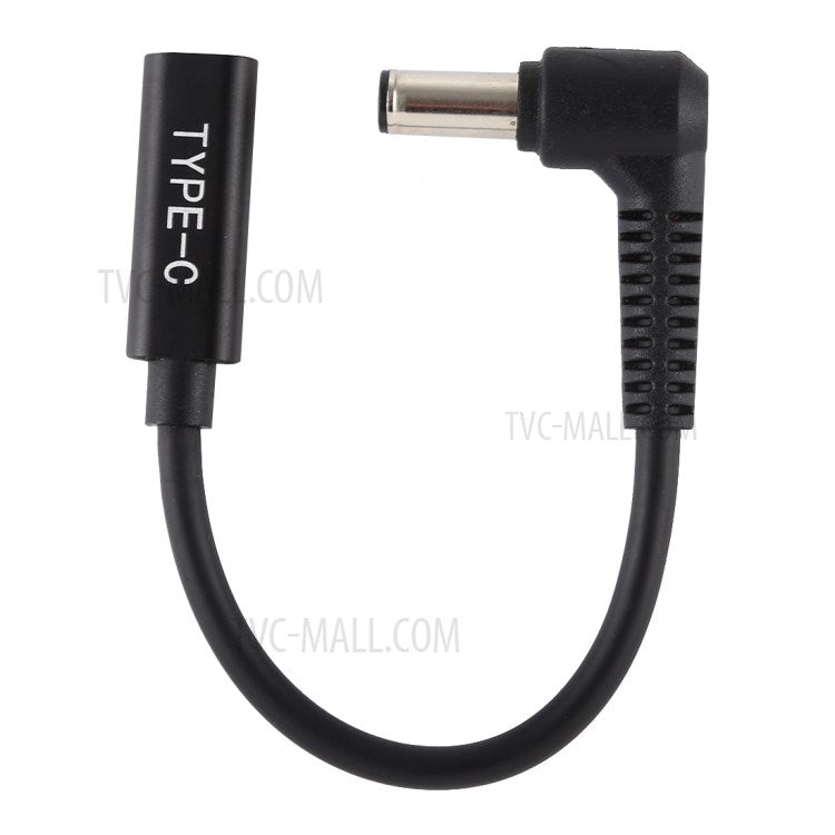 DP 6.0 x 0.6mm to Type-C Female Power Charging Cable for Laptop