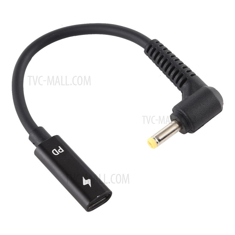 Type-C to 4.0x1.7mm Laptop Power Charger Cable
