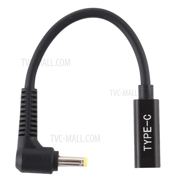 Type-C to 4.0x1.7mm Laptop Power Charger Cable