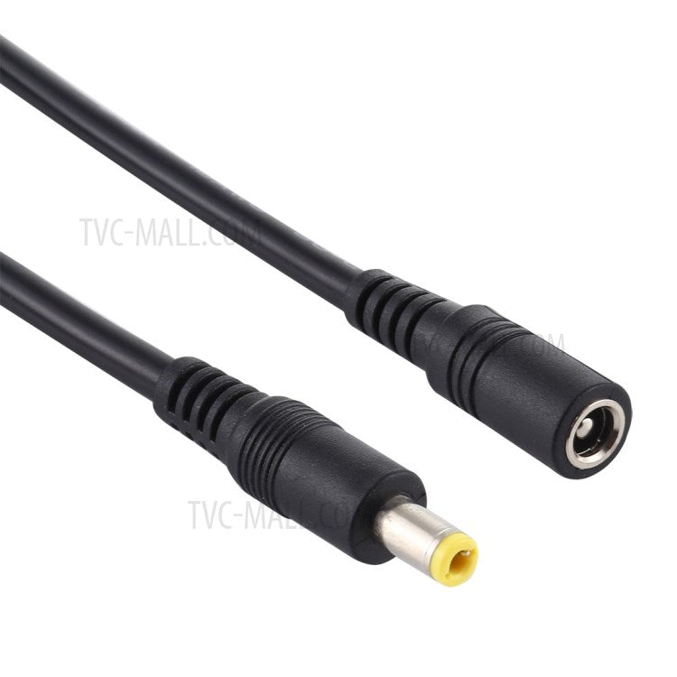 3m 8A DC Power Plug 5.5 x 2.5mm Female To Male Adapter Cable - Black