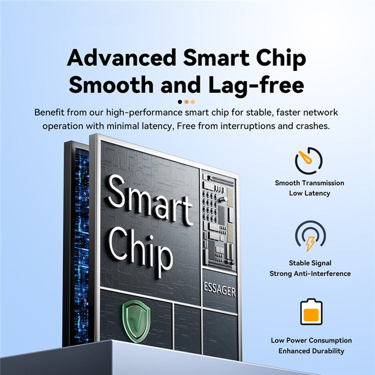 ESSAGER 1000Mbps Ethernet LAN Adapter Aluminum Alloy Type-C to RJ45 Gigabit Network Connector