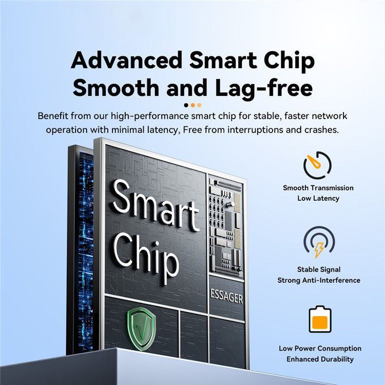 ESSAGER EZJRJ-MJ0G-P Type-C to RJ45 100Mbps Network Connector Aluminum Alloy Ethernet LAN Adapter