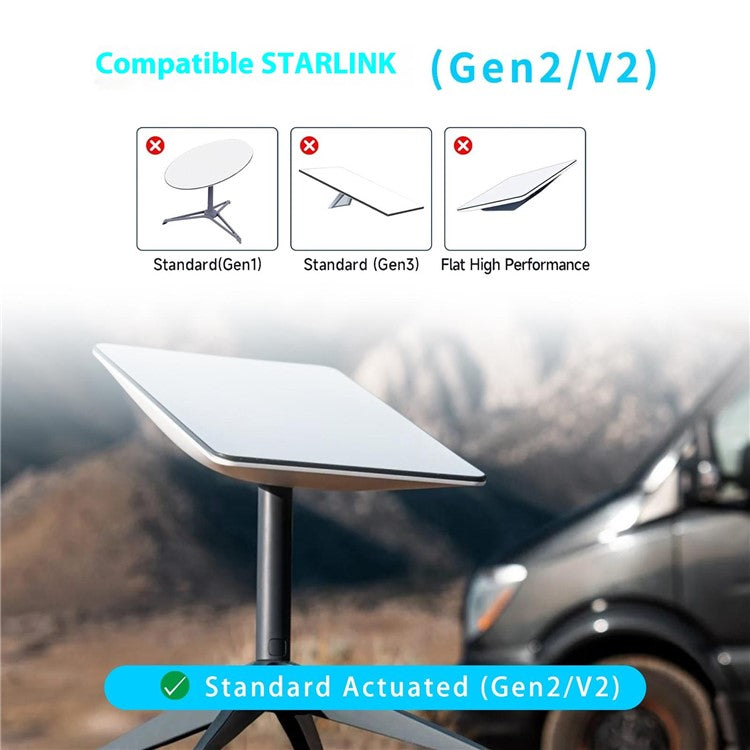 Starlink Satellite Dish Ethernet Adapter Ethernet Kit for Starlink V2 / Gen2 Satellite Internet
