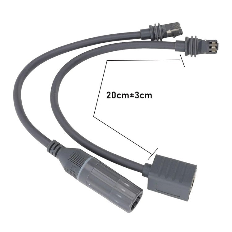 2Pcs Starlink Gen3 V3 Rectangular Satellite Ethernet Cable Adapter 1000Mbps RJ45 Converter