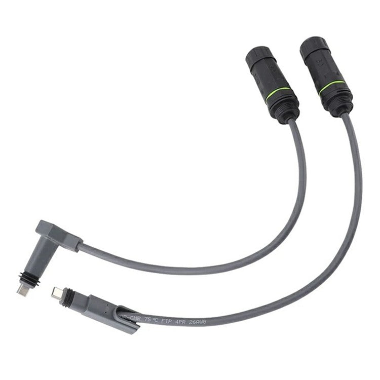 2Pcs Starlink Gen 2 Ethernet Cable Adapter Waterproof 1200Mbps SPX Plug to RJ45 Connector for Router