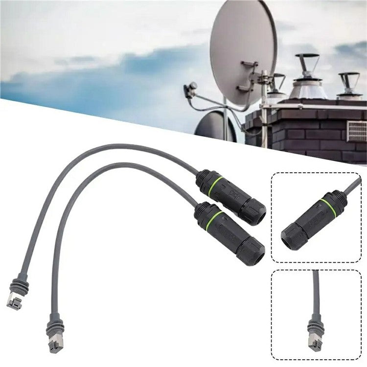 2Pcs For Starlink Gen3 SPX to RJ45 Ethernet Adapter Satellite Antenna RJ45 Extension Cable Connector